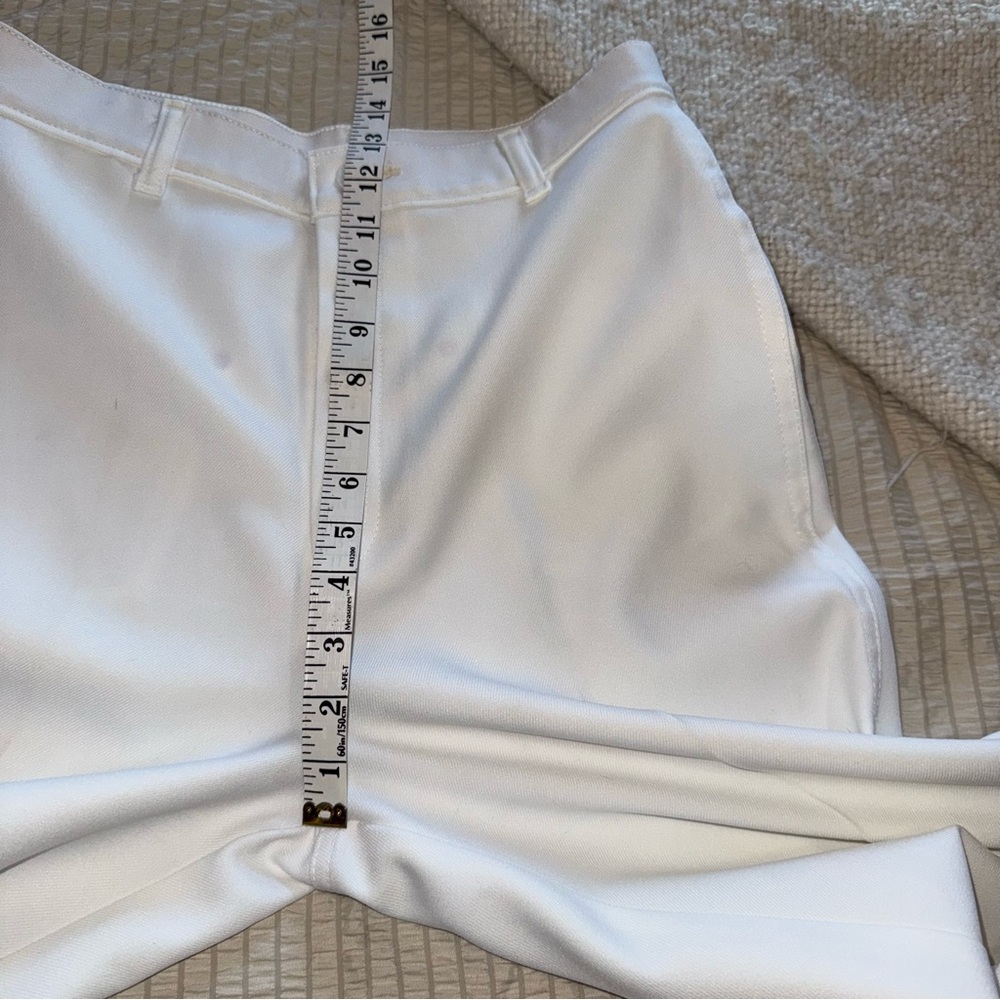 Levis Vintage White Polyester Slacks 28 - Picture 7 of 9
